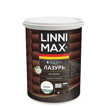 Антисептик лессирующий для дерева LINNIMAX / ЛИННИМАКС Аква Лазурь (0,9 л)