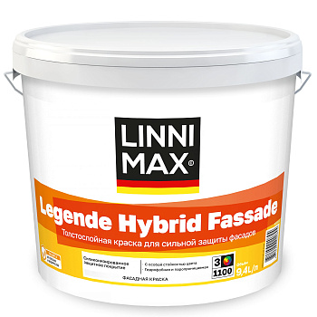 Краска силикон модифицированная для наружных работ LINNIMAX Legende Hybrid Fassade / Легенде Гибрид (9,4 л)