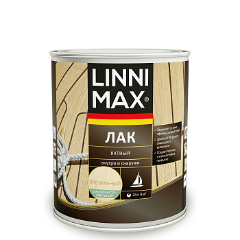 Лак алкидно-уретановый яхтный LINNIMAX / ЛИННИМАКС (глянцевый 0,75 л)